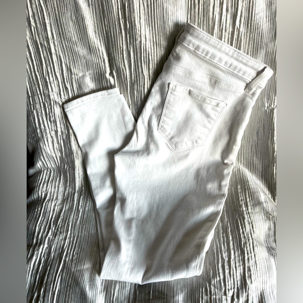L’Agence White Ankle Length Jeans